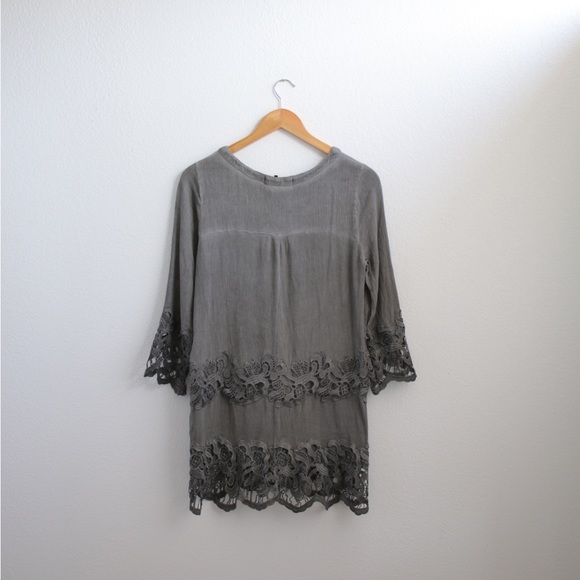 Sweet Jane Mini Gray Dress Sz: S - Picture 3 of 6